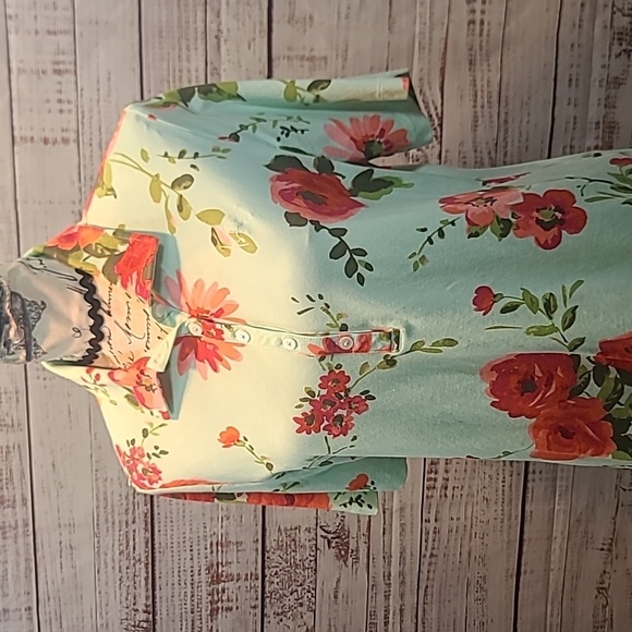 ISAACMIRAHI LIVE polo style button neck top - Picture 2 of 8